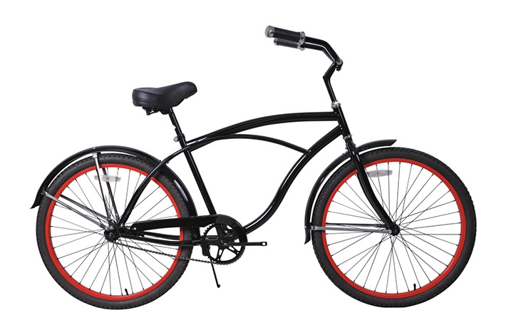 Lady Beach Cruiser Bike는 자전거 부품을 선택하는 방법을 소개합니다.
